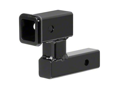 2-Inch Receiver Hitch Raised Adapter; 4-1/4-Inch Rise (Universal; Some Adaptation May Be Required)