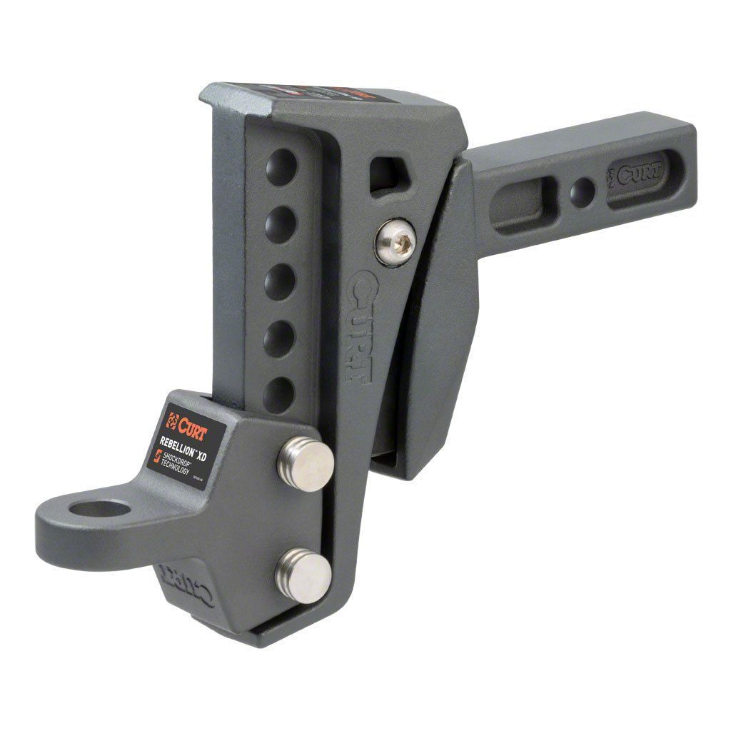 2-Inch Receiver Hitch Rebellion XD Adjustable Cushion Ball Mount; 6-Inch Drop (Universal; Some Adaptation May Be Required)