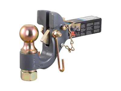 2-Inch Receiver Hitch SecureLatch Ball and Pintle Hook with 2-5/16-Inch Ball; 14,000 lb. (Universal; Some Adaptation May Be Required)