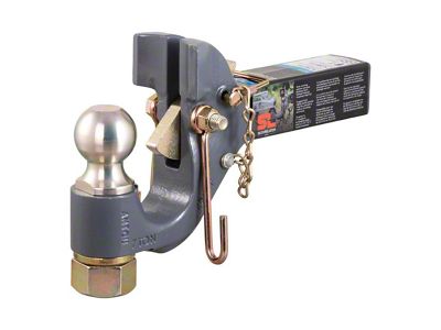 2-Inch Receiver Hitch SecureLatch Ball and Pintle Hook with 2-Inch Ball; 14,000 lb. (Universal; Some Adaptation May Be Required)