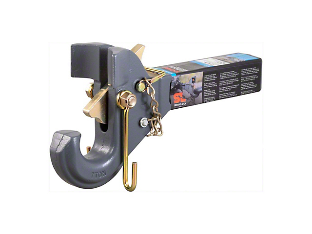 2-Inch Receiver Hitch SecureLatch Pintle Hook; 14,000 lb. (Universal; Some Adaptation May Be Required)