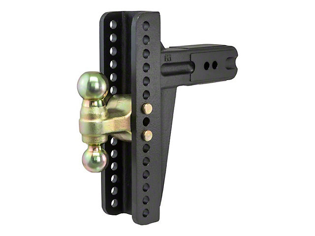 3-Inch Receiver Hitch Adjustable Channel Mount; 10-5/8-Inch Drop (Universal; Some Adaptation May Be Required)