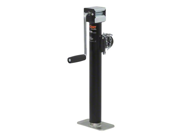 Pipe-Mount Swivel Trailer Jack with Side Handle; 5,000 lb.