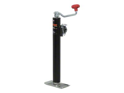 Pipe-Mount Swivel Trailer Jack with Top Handle; 2,000 lb.