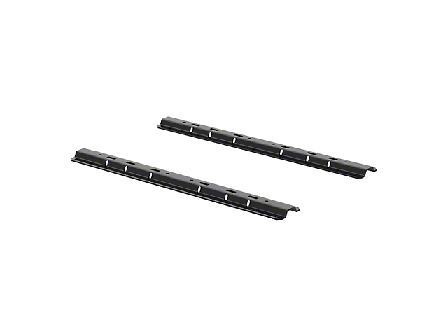 Universal 5th Wheel Base Rails; Gloss Black (Universal; Some Adaptation May Be Required)