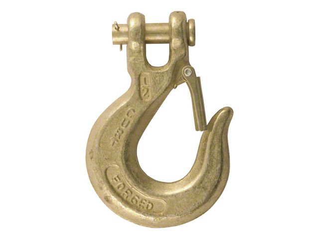 1/2-Inch Safety Latch Clevis Hook; 48,000 lb.