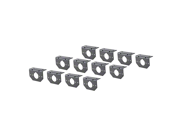 Connector Mounting Bracket for 4-Way and 6-Way Round; 12-Pack