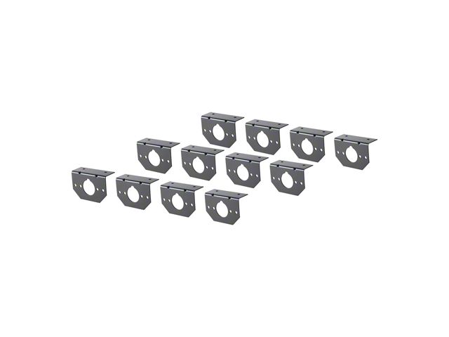 Connector Mounting Bracket for 4-Way and 6-Way Round; 12-Pack