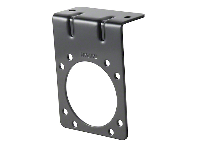 Connector Mounting Bracket for Heavy Duty 7-Way RV Blade; Black