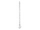 Safety Chain with One S-Hook; 27-Inch; 5,000 lb.