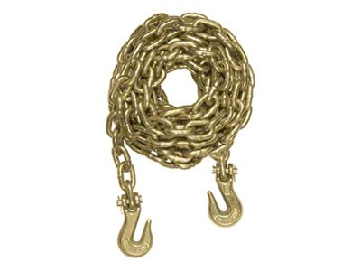 Transport Binder Safety Chain with Two Clevis Hooks; 14-Foot; 26,400 lb.