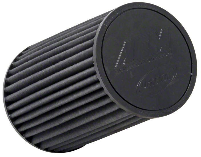 AEM Induction Brute Force DryFlow Air Filter; 2.50-Inch Inlet / 9.25-Inch Length (Universal; Some Adaptation May Be Required)
