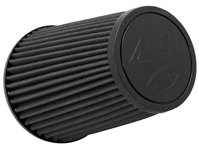 AEM Induction Brute Force DryFlow Air Filter; 6-Inch Inlet / 9.125-Inch Length (Universal; Some Adaptation May Be Required)