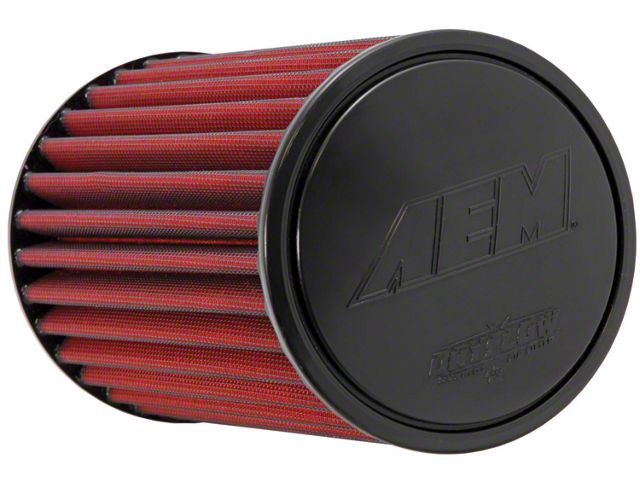 AEM Induction DryFlow Air Filter; 2.50-Inch Inlet / 9.25-Inch Length (Universal; Some Adaptation May Be Required)