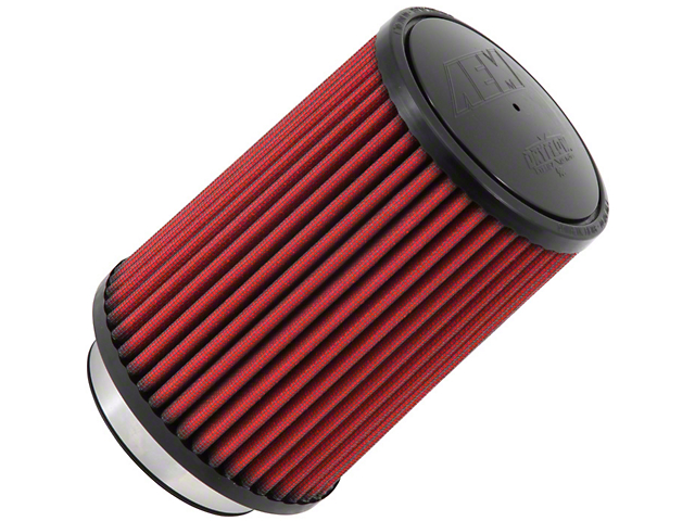 AEM DryFlow Air Filter; 3.50-Inch Inlet / 7-Inch Length (Universal; Some Adaptation May Be Required)