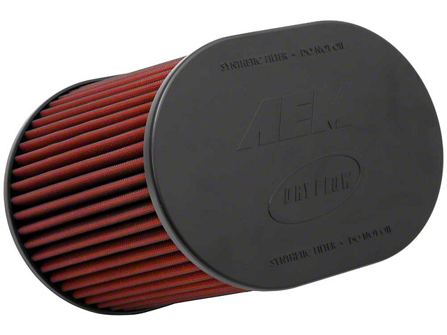 AEM Induction DryFlow Air Filter; 4.50-Inch Inlet / 9.313-Inch Length (Universal; Some Adaptation May Be Required)