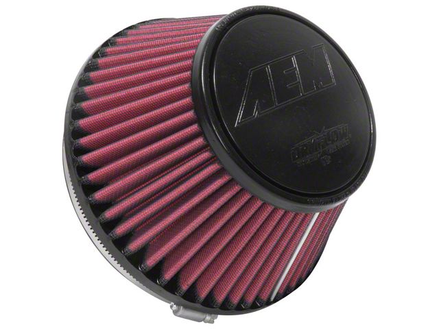 AEM Induction DryFlow Air Filter; 6-Inch Inlet / 4-Inch Length (Universal; Some Adaptation May Be Required)