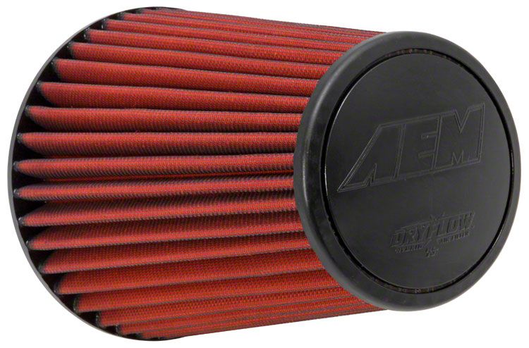 AEM F-150 DryFlow Air Filter; 6-Inch Inlet / 9.125-Inch Length AEM-21 ...