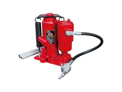Big Red Air Hydraulic Bottle Jack; 12-Ton Capacity