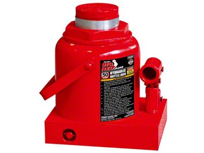 Big Red Hydraulic Bottle Jack; 50-Ton Capacity