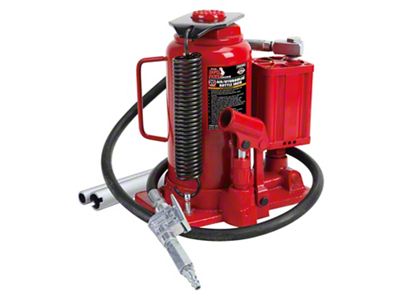 Big Red Pneumatic Air Hydraulic Bottle Jack; 20-Ton Capacity
