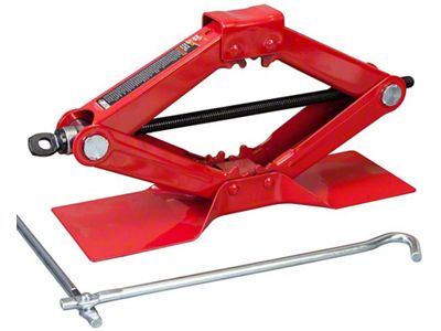 Big Red Scissor Jack; 1.50-Ton Capacity