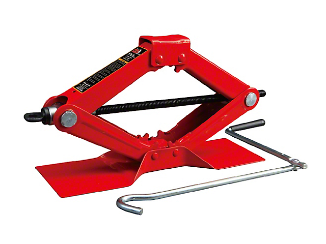 Big Red Scissor Jack; 1.50-Ton Capacity
