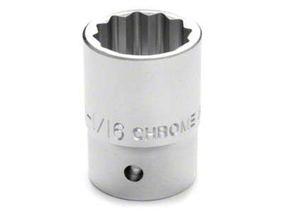 3/4-Inch Drive 12-Point Socket; Standard; Shallow