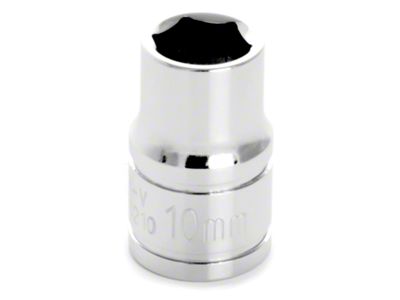 3/8-Inch Drive 6-Point Socket; Metric; Shallow