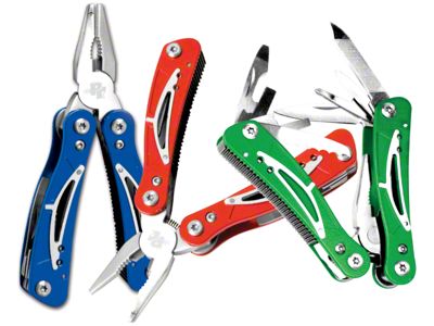 Anodized Aluminum 12-in-1 Mini Multi Pliers Set with Merchandising Display