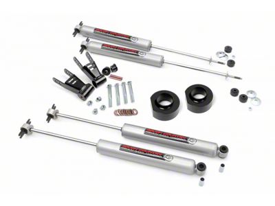 Rough Country 1.50-Inch Suspension Lift Kit with Premium N3 Shocks (84-01 Jeep Cherokee XJ)