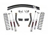 Rough Country Suspension 3-Inch Series II Suspension Lift Kit with Add-A-Leafs and Preminum N3 Shocks (84-01 Jeep Cherokee XJ w/o AX5 Transmission)
