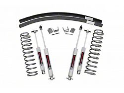 Rough Country 3-Inch Suspension Lift Kit with Add-A-Leafs and Preminum N3 Shocks (84-01 Jeep Cherokee XJ w/o AX5 Transmission)