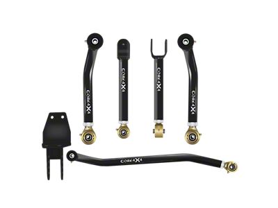 Core 4x4 Camp Series Adjustable Front Upper and Lower Control Arm and Track Bar Kit (86-01 Jeep Cherokee XJ)