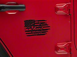 SpeedForm Eagle Distress Novelty Decal; Black (Universal; Some Adaptation May Be Required)
