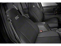 Rough Country Neoprene Front and Rear Seat Covers; Black (97-01 Jeep Cherokee XJ w/ Detachable Headrests)