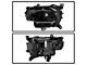 OE Style Halogen Headlight; Black Housing; Clear Lens; Driver Side (14-18 Jeep Cherokee KL w/ Factory Halogen Headlights)