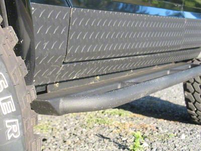 Affordable Offroad Bolt-On Rock Sliders; Black (84-01 Jeep Cherokee XJ)