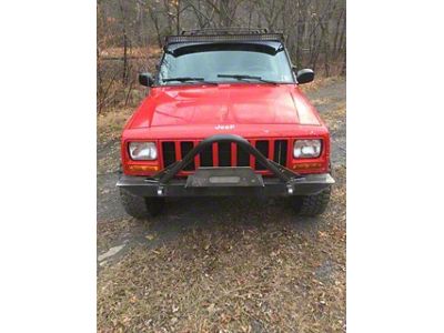 Affordable Offroad Elite Stinger Winch Front Bumper; Black (84-01 Jeep Cherokee XJ)