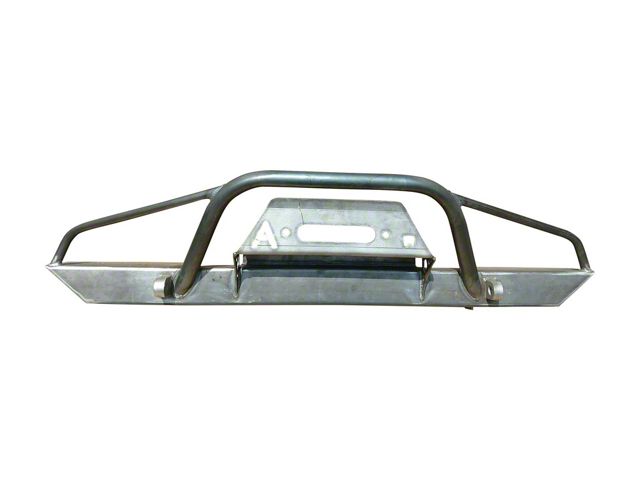 Affordable Offroad PreRunner Winch Front Bumper; Bare Metal (84-01 Jeep Cherokee XJ)