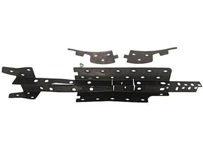 Affordable Offroad Rear Frame Stiffeners; Bare Metal (84-01 Jeep Cherokee XJ)