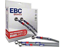 EBC Brakes Stainless Braided Brake Lines; Front and Rear (92-01 Jeep Cherokee XJ)