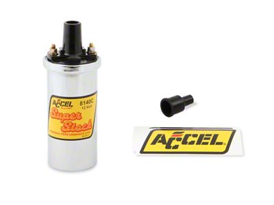 Accel Ignition Coil; Chrome (84-88 2.5L Jeep Cherokee XJ)