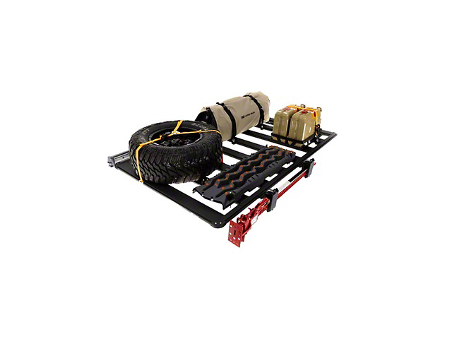 ARB BASE Rack with Mount Kit, Deflector and Front Guard Rail; 49-Inch x 45-Inch (84-01 Jeep Cherokee XJ)