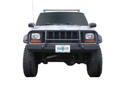 Warrior Products Contour Front Bumper with Brushguard and D-Ring Mounts (84-01 Jeep Cherokee XJ)