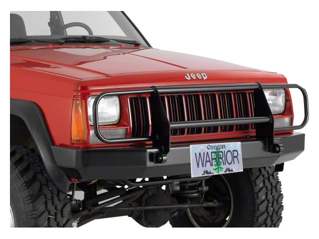 Warrior Products Front Rock Crawler Bumper with Brushguard and D-Ring Mounts (84-01 Jeep Cherokee XJ)