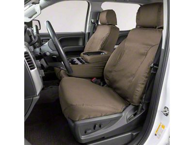 Covercraft Seat Saver Polycotton Custom Front Row Seat Covers; Wet Sand (96-01 Jeep Cherokee XJ w/ High Back Bucket Seats)