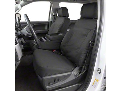 Covercraft Seat Saver Waterproof Polyester Custom Front Row Seat Covers; Gray (96-01 Jeep Cherokee XJ w/o High Back Bucket Seats)