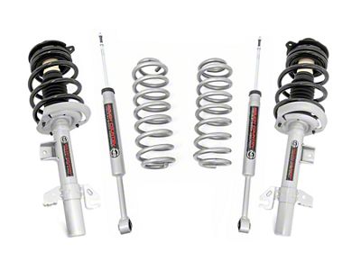 Rough Country 2-Inch Lift Strut Kit (14-23 Jeep Cherokee KL w/o Active Drive Lock, Excluding Trailhawk, X)