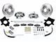 SSBC-USA Rear Disc Brake Conversion Kit with Built-In Parking Brake Assembly and Cross-Drilled/Slotted Rotors; Zinc Calipers (95-01 Jeep Cherokee XJ)